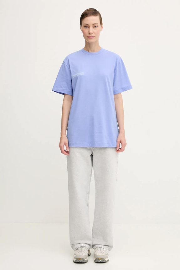 Pangaia cotton t-shirt Midweight T-shirt 10000287. violet