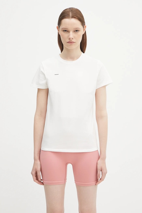 Pangaia t-shirt Cotton-Stretch T-shirt slim bianco 10002430