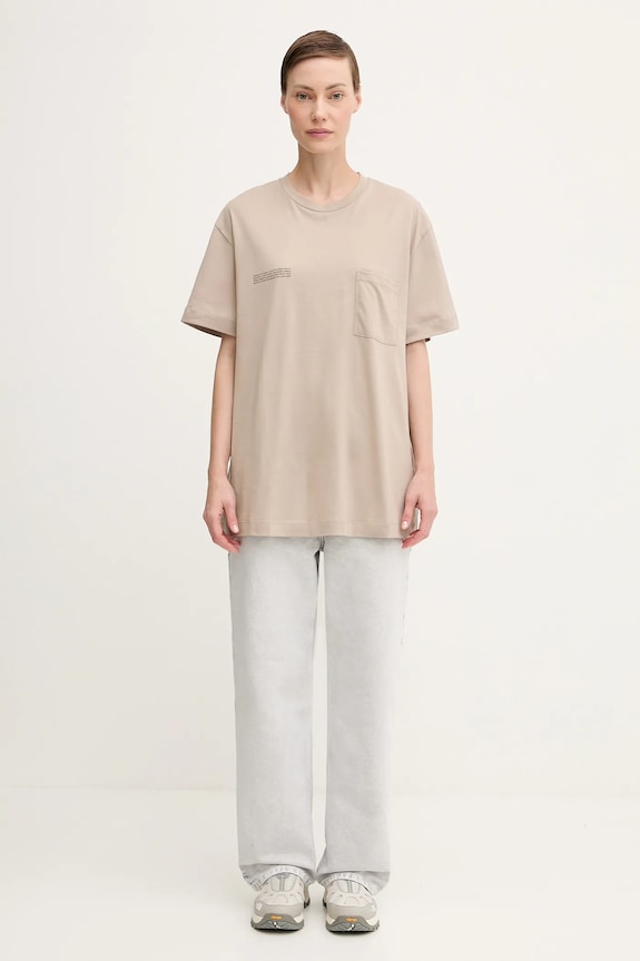 Pangaia t-shirt in cotone Lightweight Pocket T-Shirt 10002566 verde