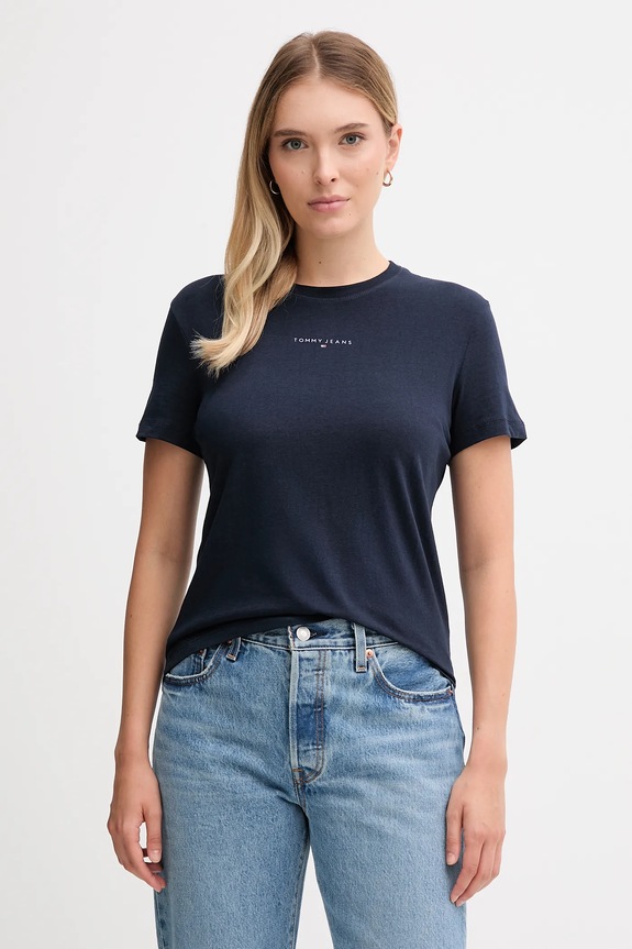 Tommy Jeans t-shirt regular granatowy DW0DW21964