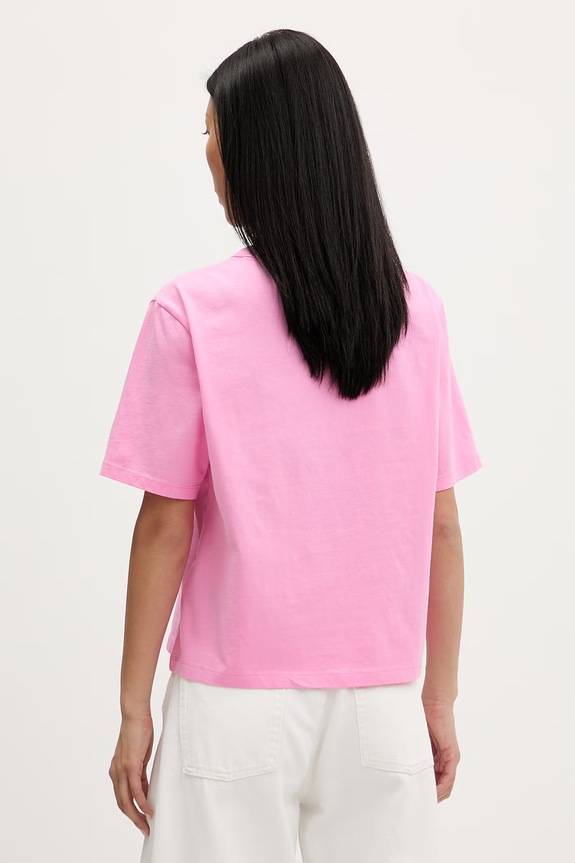 Îmbrăcăminte Tommy Jeans tricou din bumbac DW0DW22202 roz