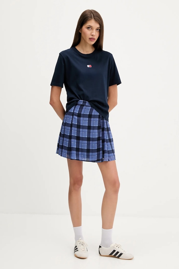 Tommy Jeans тениска от памук DW0DW22202 тъмносин SS26