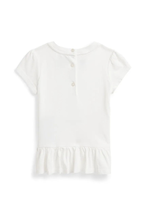 Polo Ralph Lauren t-shirt bawełniany dziecięcy 310958222001 biały SS25