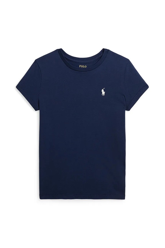 Polo Ralph Lauren tricou de bumbac pentru copii uni bleumarin 313833549067