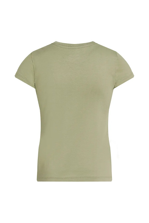 Djevojčice Dječja pamučna majica kratkih rukava Calvin Klein Jeans 2-pack IG0IG01258.104.116.PPYA zelena