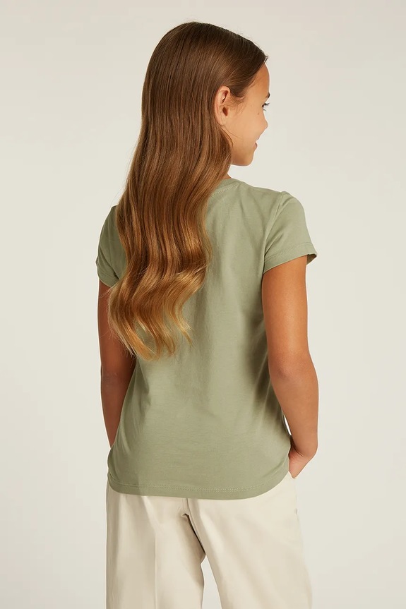 Dječja pamučna majica kratkih rukava Calvin Klein Jeans 2-pack zelena IG0IG01258.104.116.PPYA