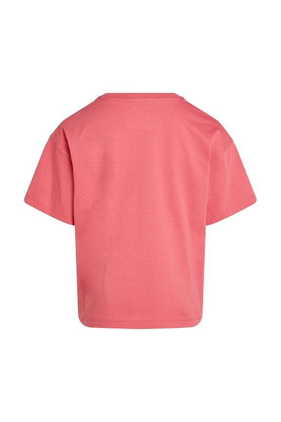 Dziewczynka Calvin Klein Jeans t-shirt bawełniany dziecięcy IG0IG02136.128.176.PPYA różowy