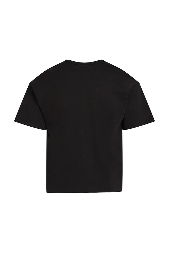 Dievča Detské bavlnené tričko Calvin Klein Jeans IG0IG02801.PPYA čierna