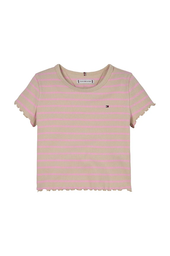 Tommy Hilfiger t-shirt dziecięcy KG0KG08509.PPYA różowy SS25
