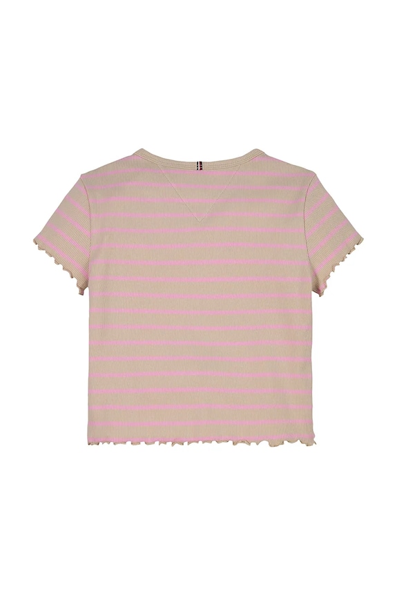 Dziewczynka Tommy Hilfiger t-shirt dziecięcy KG0KG08509.PPYA różowy