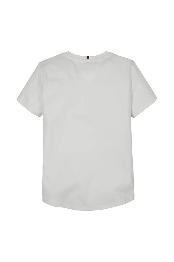 Lány Tommy Hilfiger gyerek pamut póló KG0KG08298.98.122.PPYA fehér