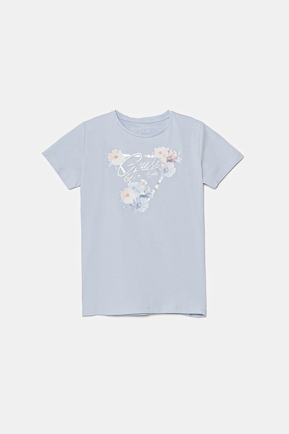 Dětské tričko Guess s elastanem modrá J5RI22.K6YW4.PPYA