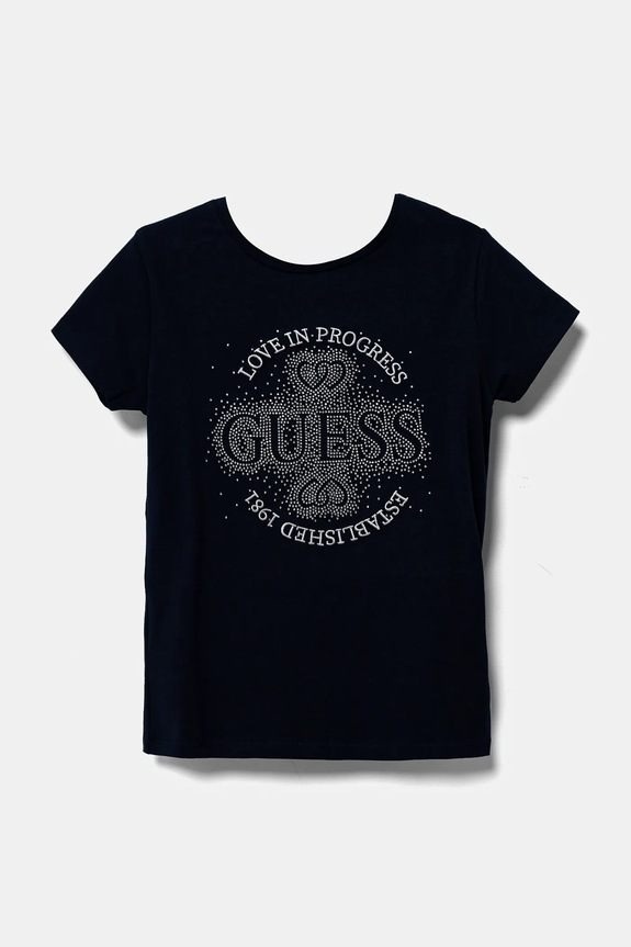 Guess tricou copii imprimeu bleumarin J5RI36.K6YW4.PPYA