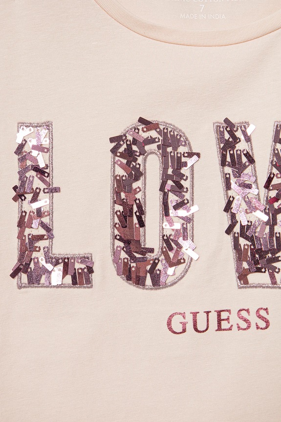 Fete Guess tricou copii J5RI37.K6YW4.PPYA roz