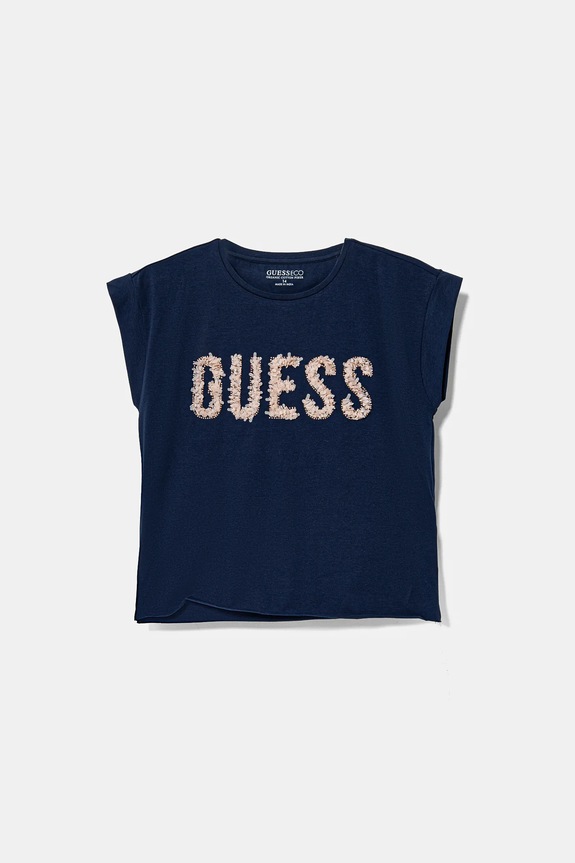 Guess tricou copii imprimeu bleumarin J5RI37.K6YW4.PPYA