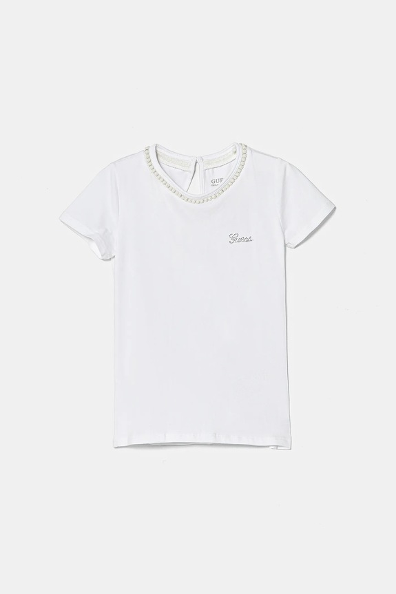 Dětské tričko Guess s elastanem bílá J5RI39.K6YW4.PPYA