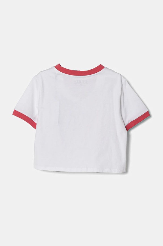 Dětské tričko Guess J5RI41.K6YW4.PPYA bílá SS25