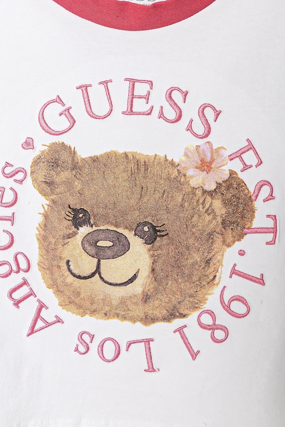 DÍVKA Dětské tričko Guess J5RI41.K6YW4.PPYA bílá