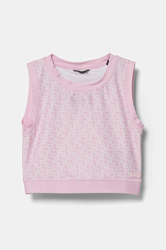 Detský top Guess s elastanom ružová J5RI43.MC01P.PPYA