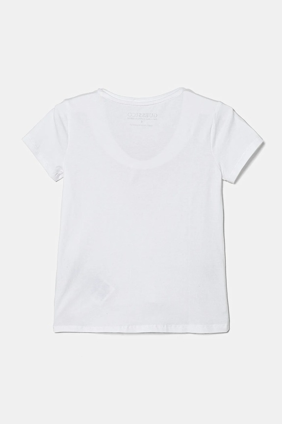 Guess tricou copii K5RI16.K6YW4.PPYA alb SS25