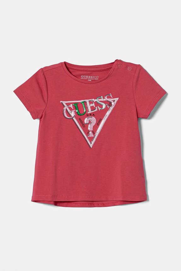 Guess tricou copii imprimeu roz K5RI16.K6YW4.PPYA
