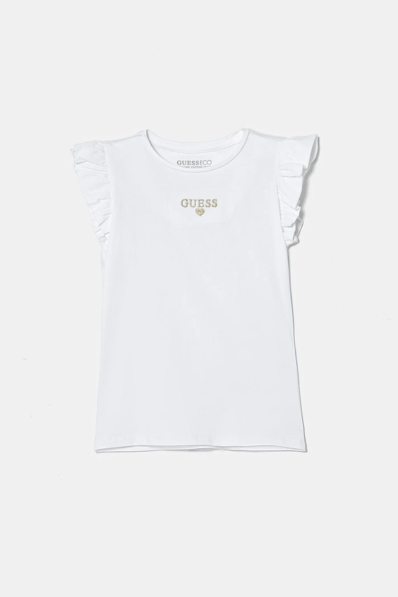 Dětské tričko Guess s elastanem bílá K5RI26.K6YW4.PPYA