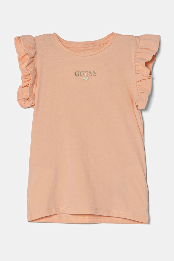 Guess t-shirt dziecięcy aplikacja pomarańczowy K5RI26.K6YW4.PPYA