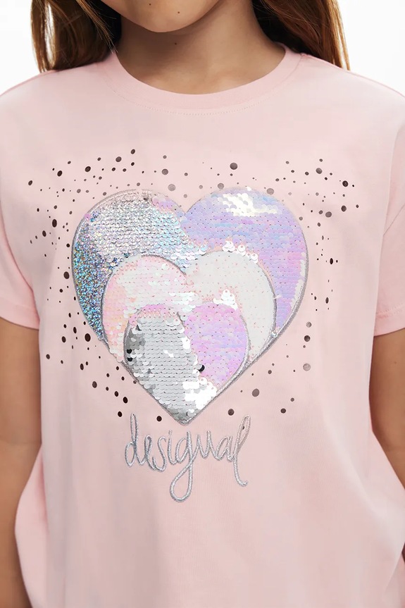 Otroška bombažna kratka majica Desigual 25SGTK01