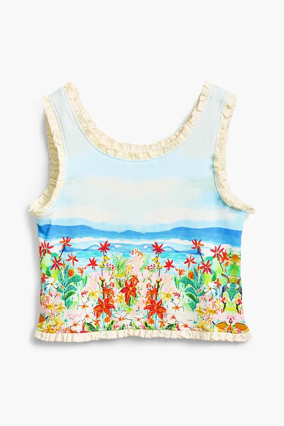 Otroški top Desigual Z elastanom modra 25SGTK06