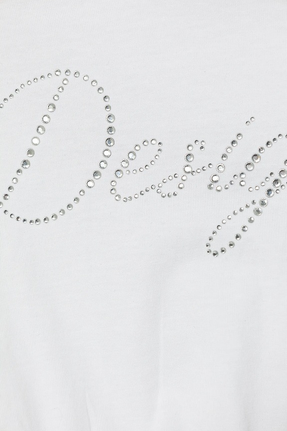 Otroška bombažna kratka majica Desigual bela 25SGTK11