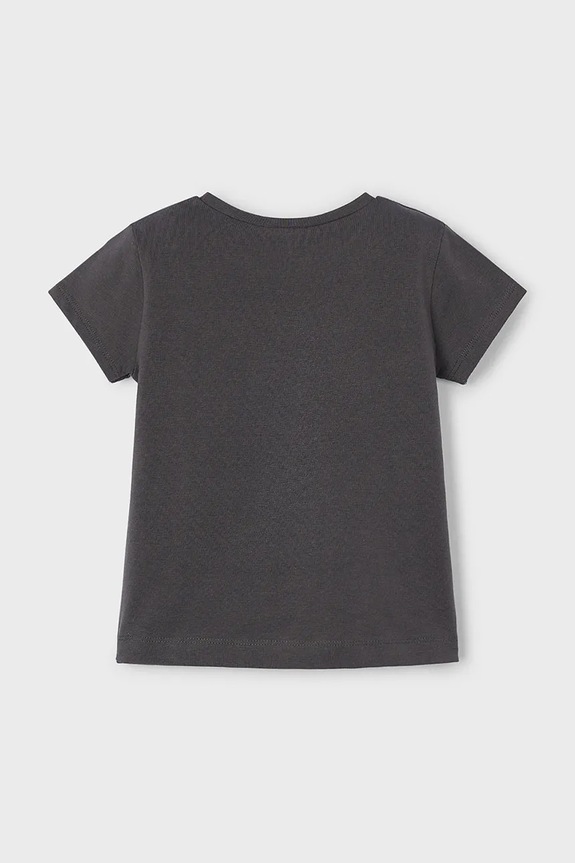 Mayoral t-shirt dziecięcy 174.6E.Mini.PPYA szary SS25