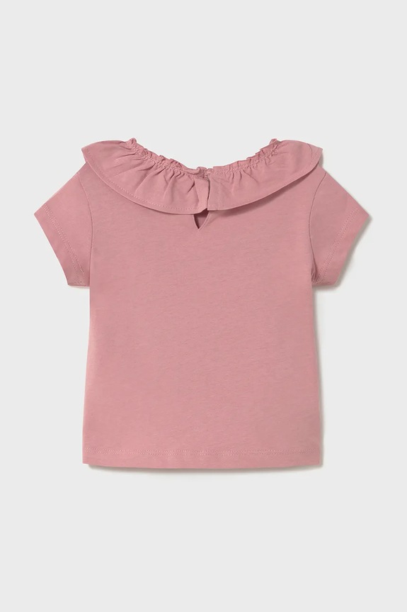 Mayoral tricou de bumbac pentru copii 1045.4F.Baby.PPYA roz SS25