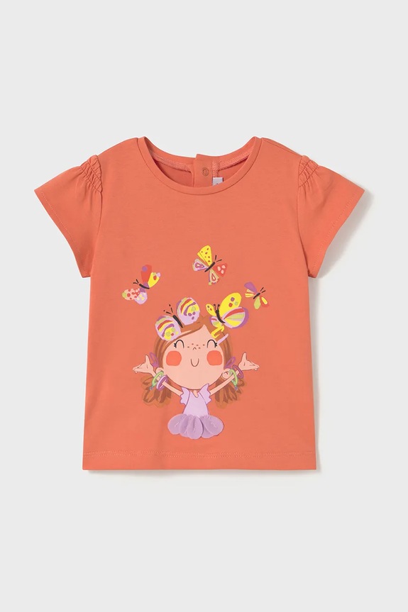 Παιδικό μπλουζάκι Mayoral στάμπα ροζ 1049.4M.Baby.PPYA