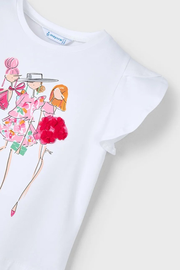 Mayoral t-shirt dziecięcy różowy 3004.6D.Mini.PPYA