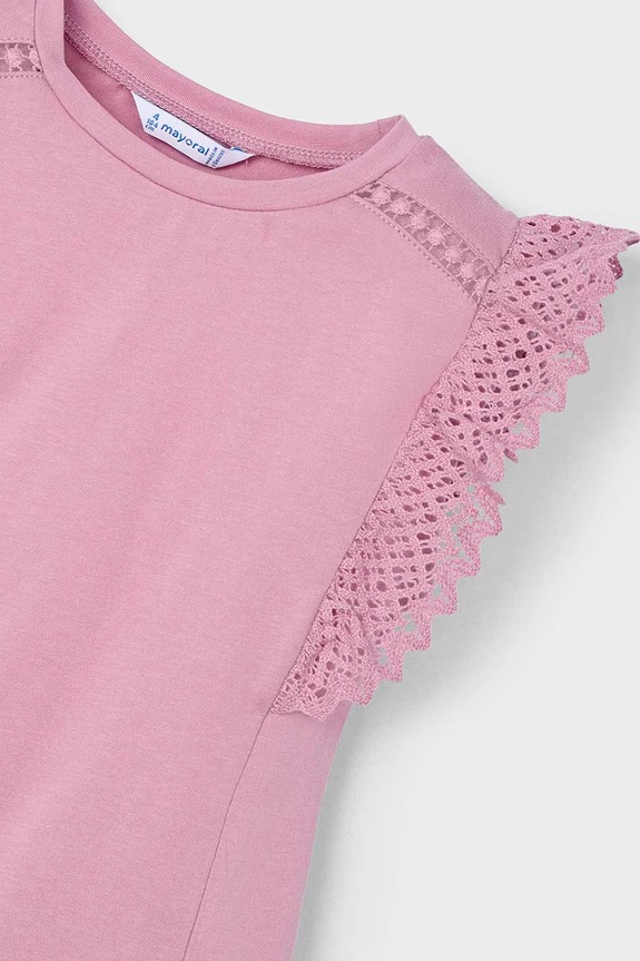 BIMBA Mayoral t-shirt in cotone per bambini 3010.6J.Mini.PPYA rosa