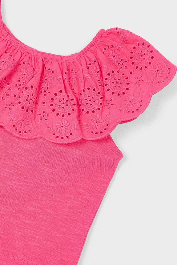 Lány Mayoral gyerek pamut póló 3012.6K.Mini.PPYA rózsaszín