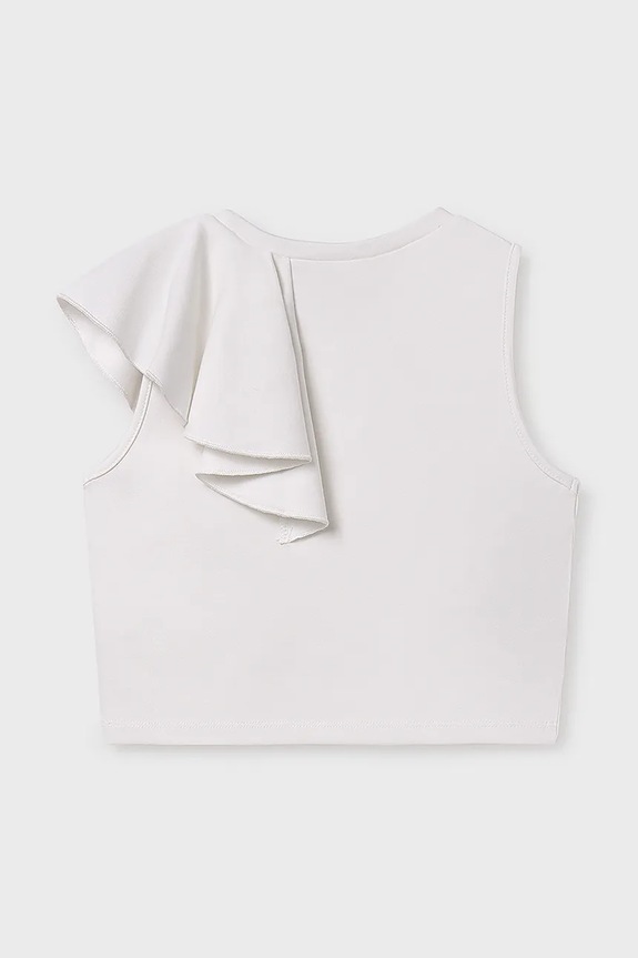 Mayoral top dziecięcy 6034.8D.Junior.PPYA beżowy SS25