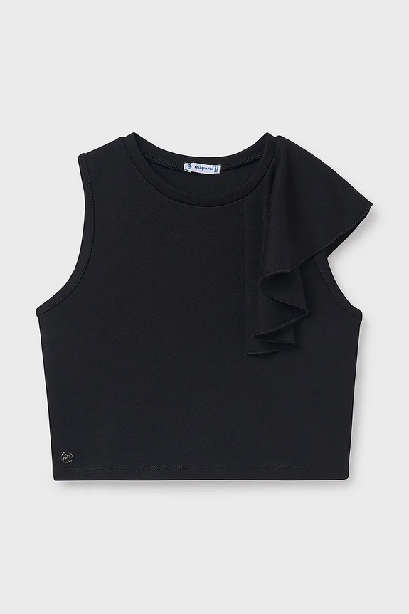 Mayoral top bambino/a tessuto elasticizzato nero 6034.8D.Junior.PPYA