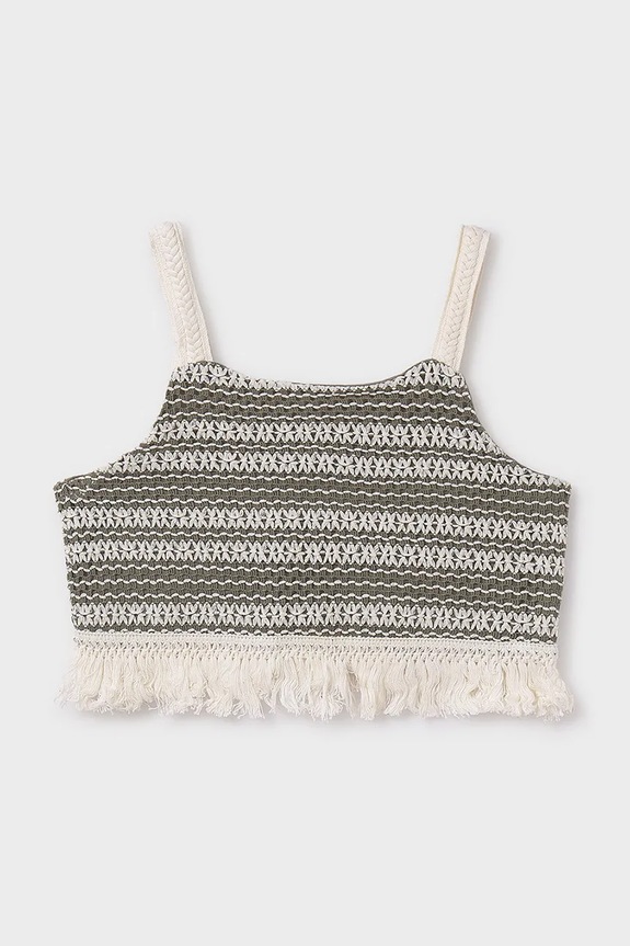 Dječji top Mayoral 6040.8C.Junior.PPYA zelena SS25