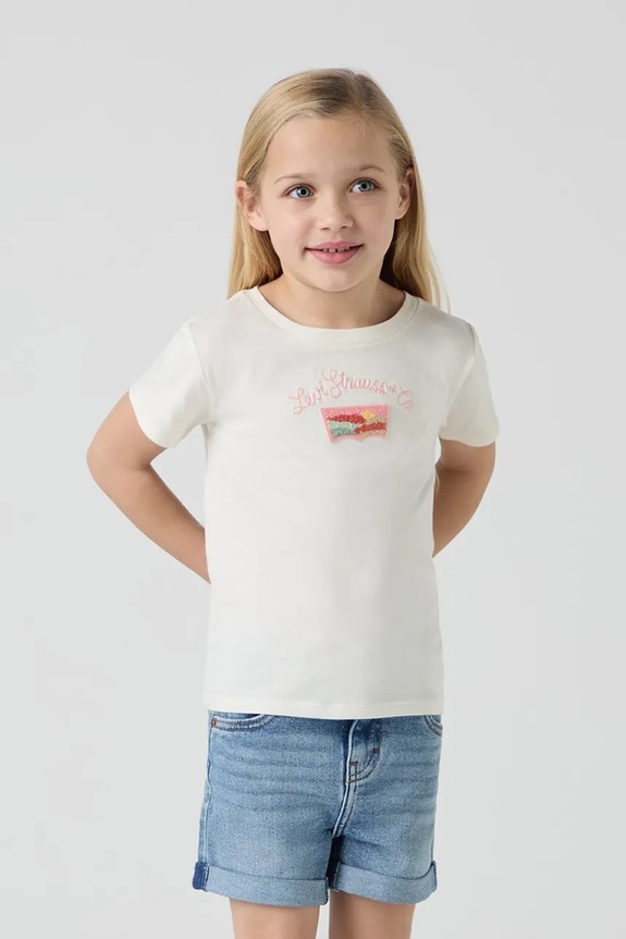 Levi's t-shirt dziecięcy SS DESERT BATWING TEE pozostałe beżowy 3EM161