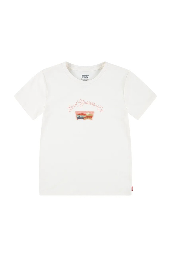 Levi's t-shirt dziecięcy SS DESERT BATWING TEE 3EM161 beżowy SS25