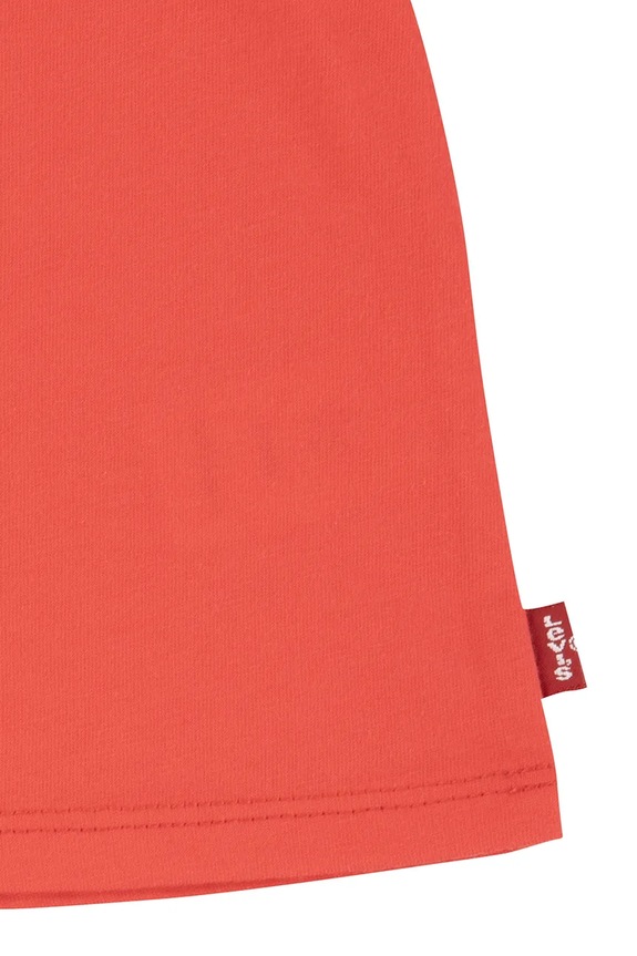 Μπλουζάκι μωρού Levi's HEART SS PUFF SLEEVE SLV TEE 1EM402 κόκκινο