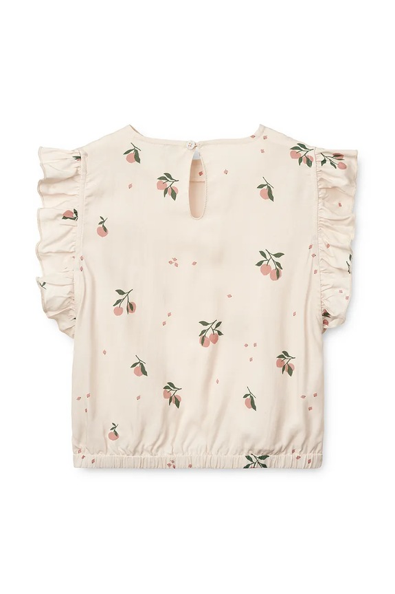 Liewood top dziecięcy Emery Printed Viscose Top LW19838 beżowy SS25