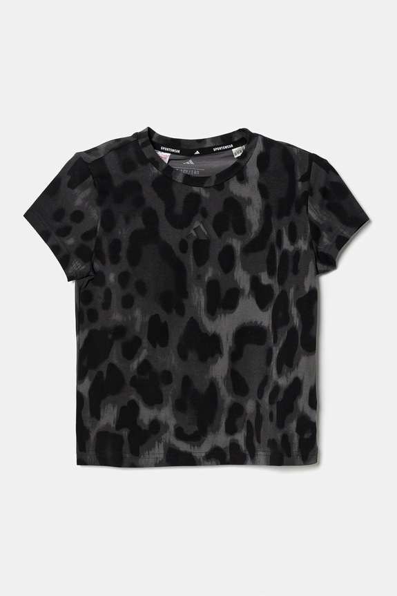 adidas t-shirt dziecięcy wzorzyste czarny JJ4793