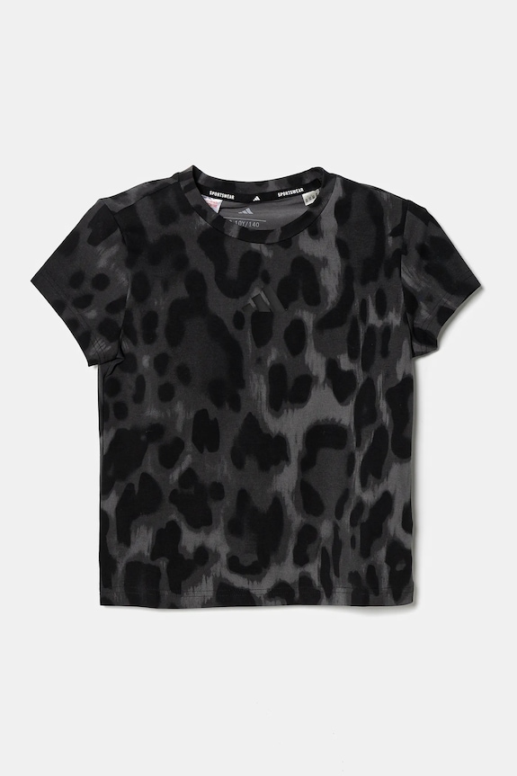 adidas t-shirt dziecięcy wzorzyste czarny JJ4793