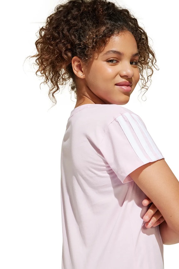 Dječja pamučna majica kratkih rukava adidas JF3678