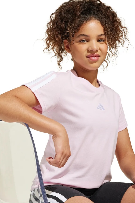 Dječja pamučna majica kratkih rukava adidas JF3678