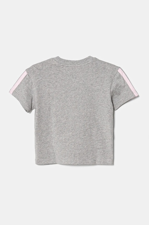Dziewczynka adidas t-shirt bawełniany dziecięcy JJ0944 szary