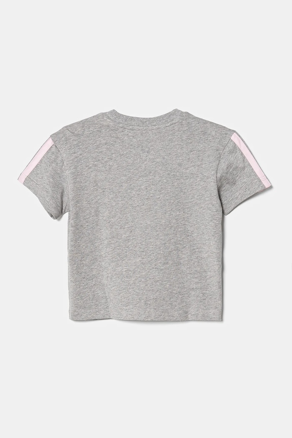 Dziewczynka adidas t-shirt bawełniany dziecięcy JJ0944 szary