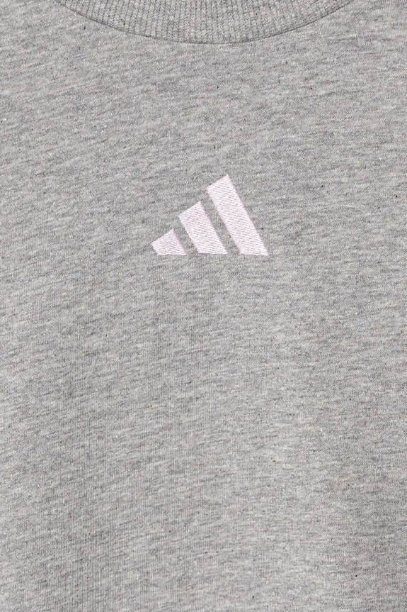 adidas t-shirt bawełniany dziecięcy szary JJ0944